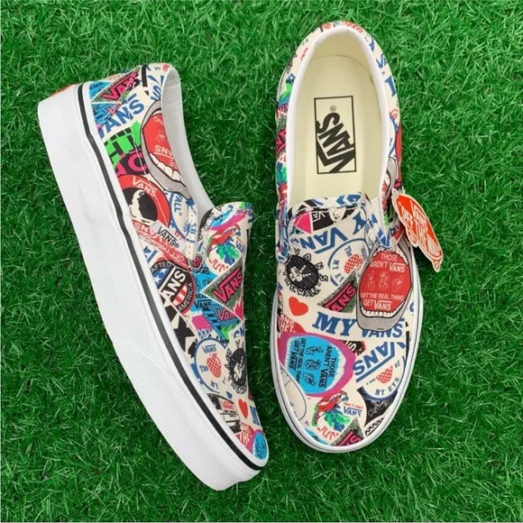 Vans Classic Slip On Mash Up Stickers