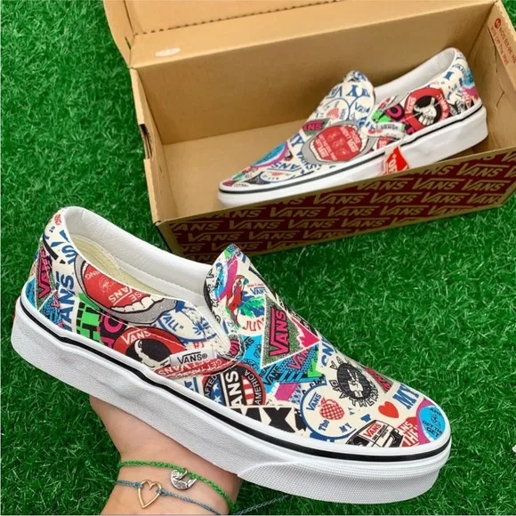 Vans Classic Slip On Mash Up Stickers