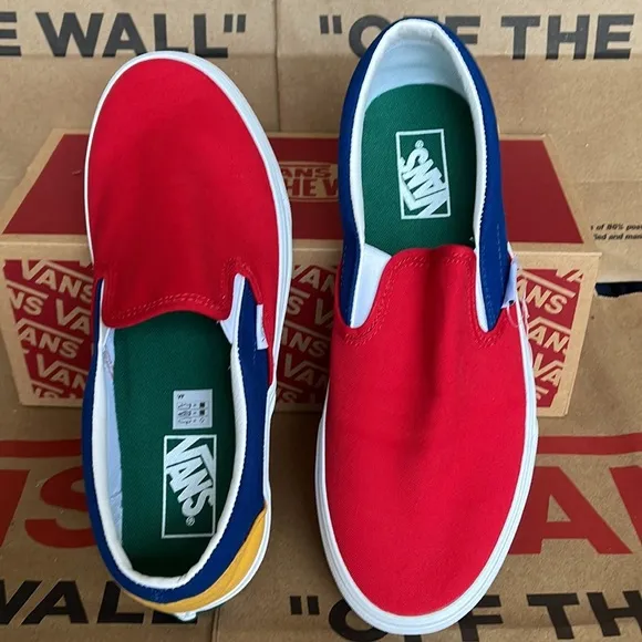 Vans Classic Slip On Vans Yacht Club Red /Blue sneakers men’s