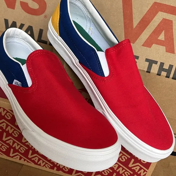 Vans Classic Slip On Vans Yacht Club Red /Blue sneakers men’s