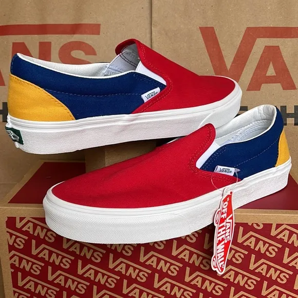 Vans Classic Slip On Vans Yacht Club Red /Blue sneakers men’s