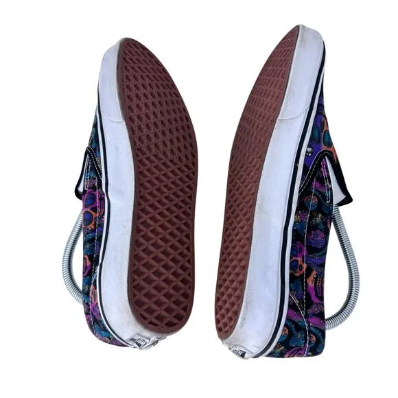 Vans Classic Trippy Drip Skate Shoes Unisex M9.5/W11 Multi Geo‎ Print Slip On
