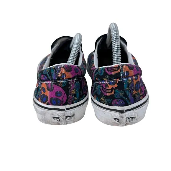 Vans Classic Trippy Drip Skate Shoes Unisex M9.5/W11 Multi Geo‎ Print Slip On