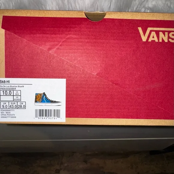 Vans Dia De Muertos Men’s Blue/M Sk8-Hi Shoe High -Top Game Changer Size M10