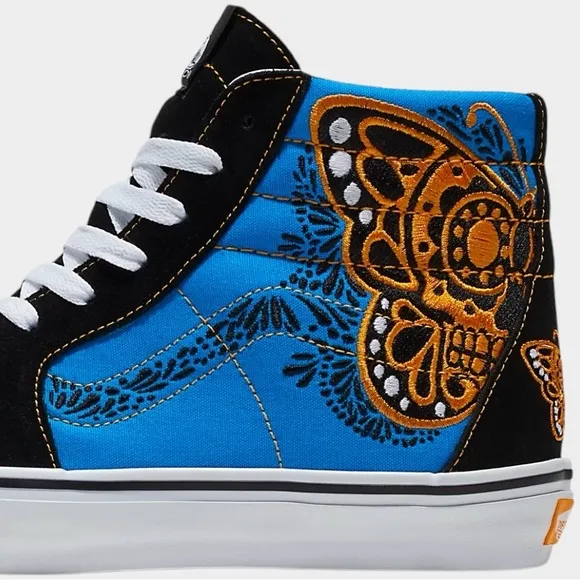Vans Dia De Muertos Men’s Blue/M Sk8-Hi Shoe High -Top Game Changer Size M10