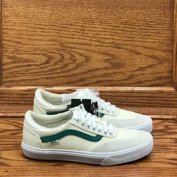 Vans Gilbert Crockett Center Court Classic White Ivory Green Shoes