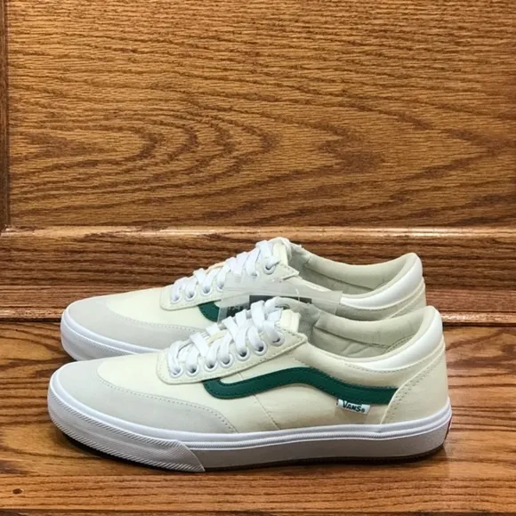 Vans Gilbert Crockett Center Court Classic White Ivory Green Shoes