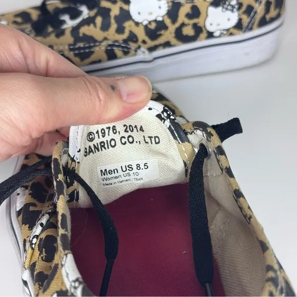 Vans Hello Kitty Leopard Print Low Top Shoes