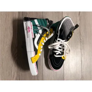 Vans High-Top Sneakers - Black, Yellow, and Green size 6.5Y women’s 7.5 new