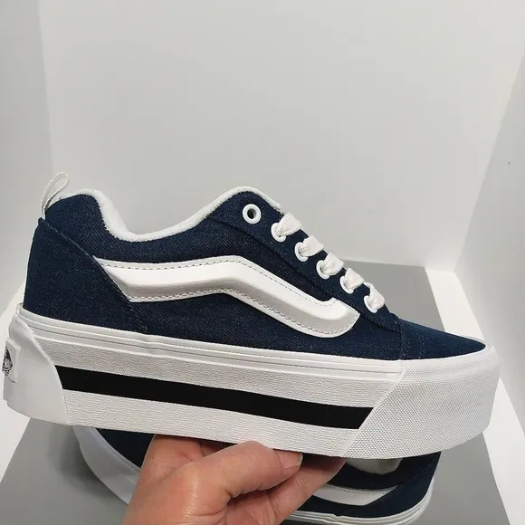 Vans‎ Knu Stack Denim Platform Sneakers, NEW, Size 9.5| EUR 40.5