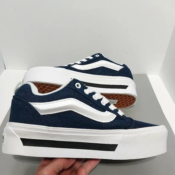 Vans‎ Knu Stack Denim Platform Sneakers, NEW, Size 9.5| EUR 40.5