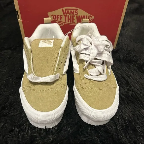VANS Knu Stack 'Nostalgia Cornstalk' platform lace up shoes sneakers sz9 new