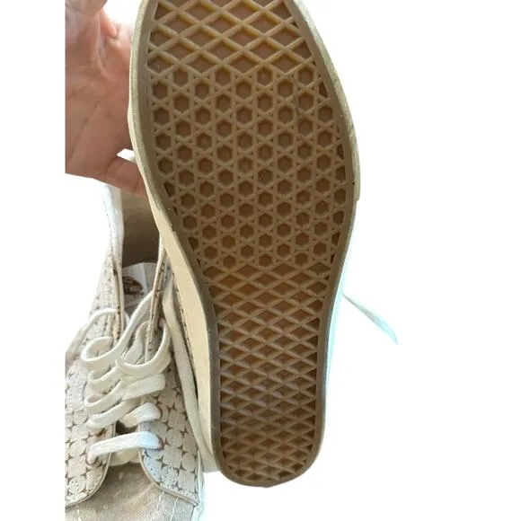 VANS Men’s Beige Sk8-Hi Tapered Canvas High Top Sneakers Shoes Size 11