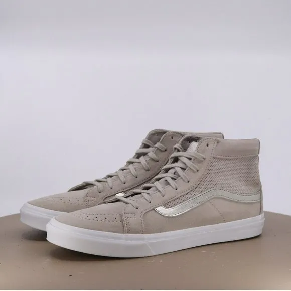 Vans Men's High Top Sneakers Shoes Size 8 Suede Beige