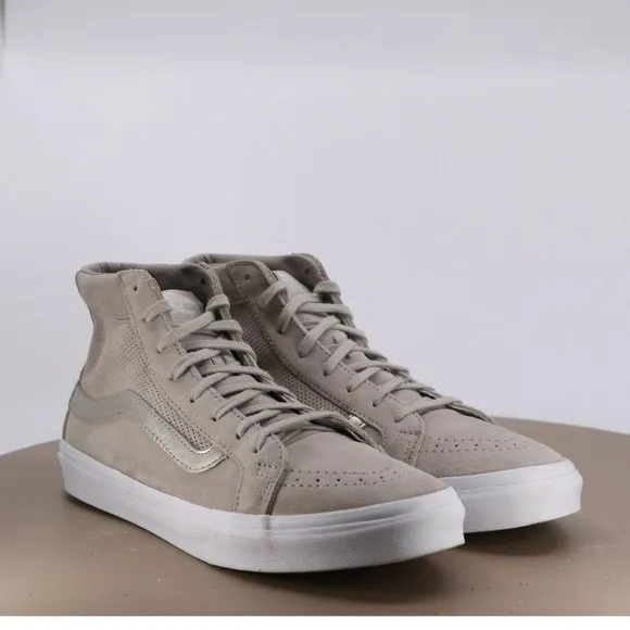 Vans Men's High Top Sneakers Shoes Size 8 Suede Beige