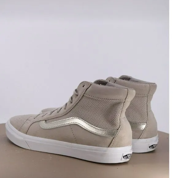 Vans Men's High Top Sneakers Shoes Size 8 Suede Beige