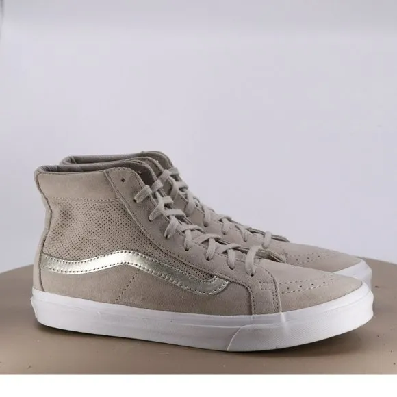 Vans Men's High Top Sneakers Shoes Size 8 Suede Beige