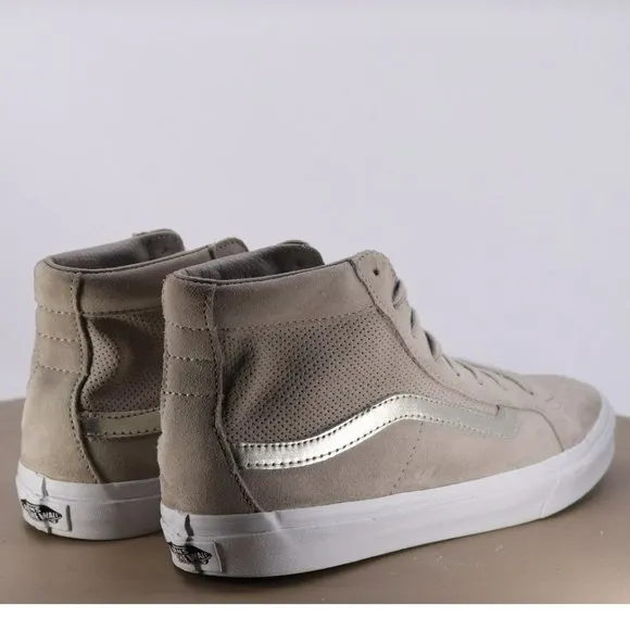 Vans Men's High Top Sneakers Shoes Size 8 Suede Beige