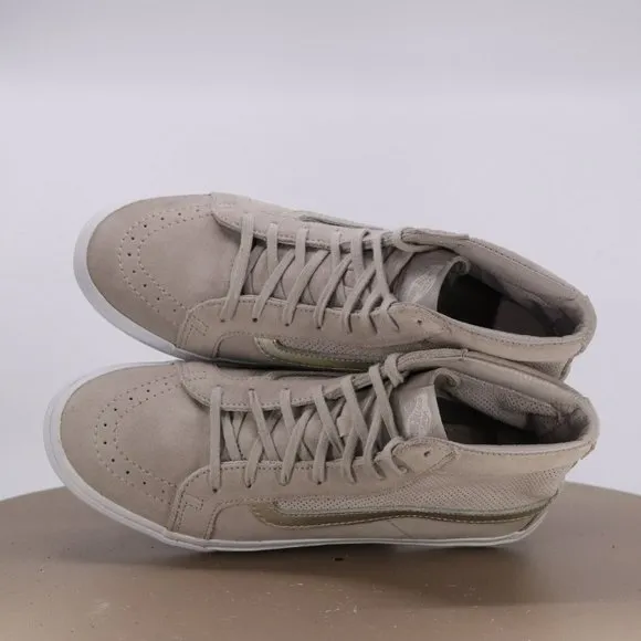 Vans Men's High Top Sneakers Shoes Size 8 Suede Beige