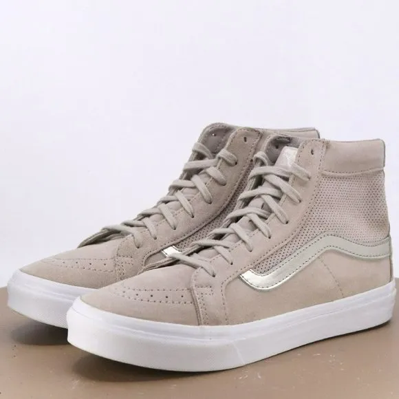 Vans Men's High Top Sneakers Shoes Size 8 Suede Beige