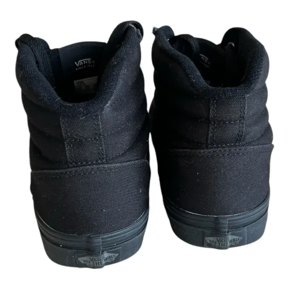 Vans Men's Sk8 Hi Black High-Top Sneakers Size 10
