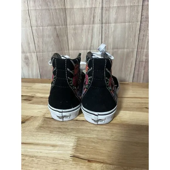 Vans Men's Sk8-Hi Dia De Los Muertos Day of the Dead Shoes Men’s 8.5 Women’s 10