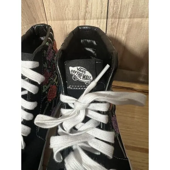 Vans Men's Sk8-Hi Dia De Los Muertos Day of the Dead Shoes Men’s 8.5 Women’s 10