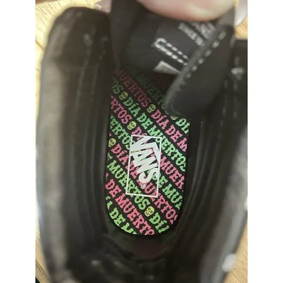 Vans Men's Sk8-Hi Dia De Los Muertos Day of the Dead Shoes Men’s 8.5 Women’s 10