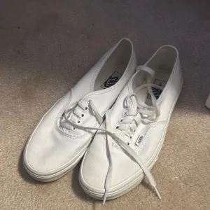 Vans Men's White Canvas Sneakers