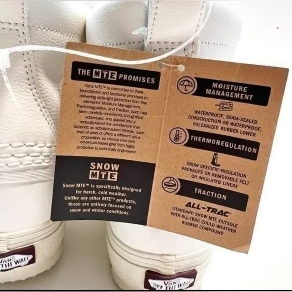 VANS MTE Standard Mid Snow x Benny Urban Boot Off-White Burgundy