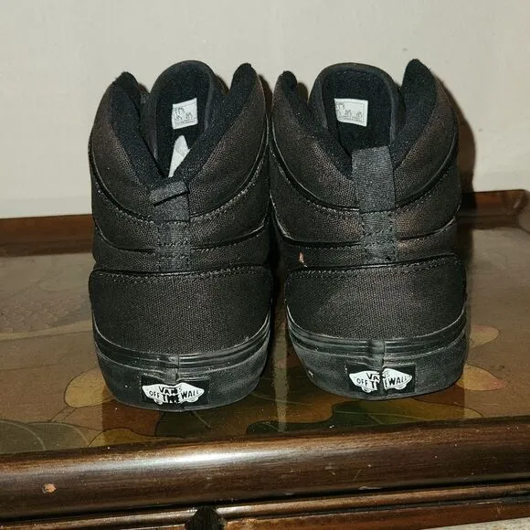 Vans Off The Wall Atwood Hi Top Triple Black Sk8er Shoes 11.5 Mens