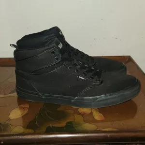 Vans Off The Wall Atwood Hi Top Triple Black Sk8er Shoes 11.5 Mens