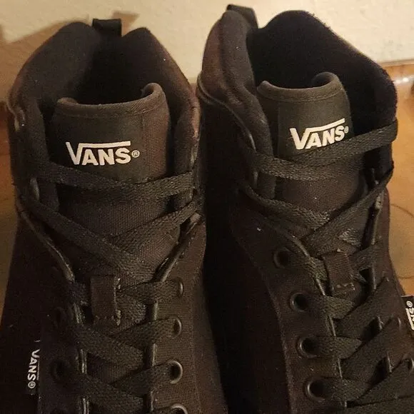Vans Off The Wall Atwood Hi Top Triple Black Sk8er Shoes 11.5 Mens