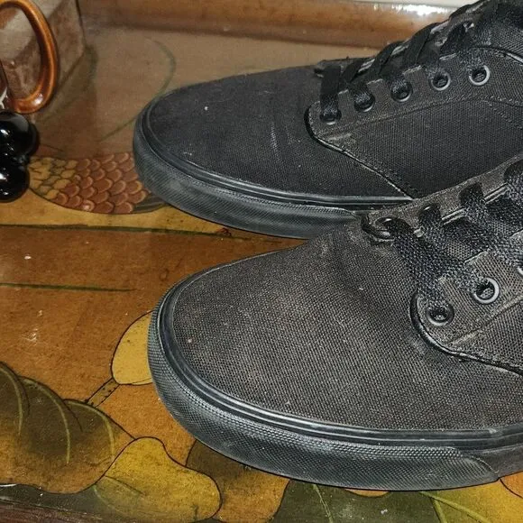 Vans Off The Wall Atwood Hi Top Triple Black Sk8er Shoes 11.5 Mens
