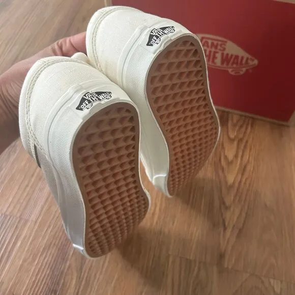 VANS old skool beige canvas lace up shoes sneakers men’s 7 new