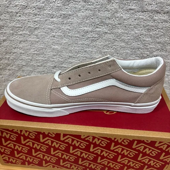 Vans Old Skool Low Top Tan  Lace Up Shoes Junior Size 6.5 Or Woman’s 8 EUR 38.5