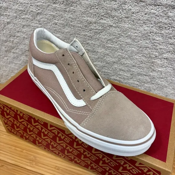 Vans Old Skool Low Top Tan  Lace Up Shoes Junior Size 6.5 Or Woman’s 8 EUR 38.5