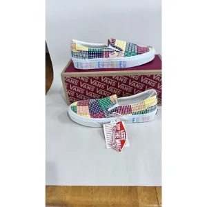 VANS PRIDE CLASSIC SLIP ON SNEAKERS SHOES MENS SZ 5.5 WOMENS SZ 7 NEW