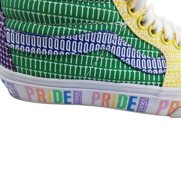 Vans Pride Rainbow LGBTQ  SK8 Mid Tennis Shoes Size 5 Mens 6.5 Womens Sneakers