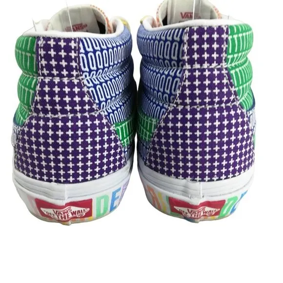 Vans Pride Rainbow LGBTQ  SK8 Mid Tennis Shoes Size 5 Mens 6.5 Womens Sneakers