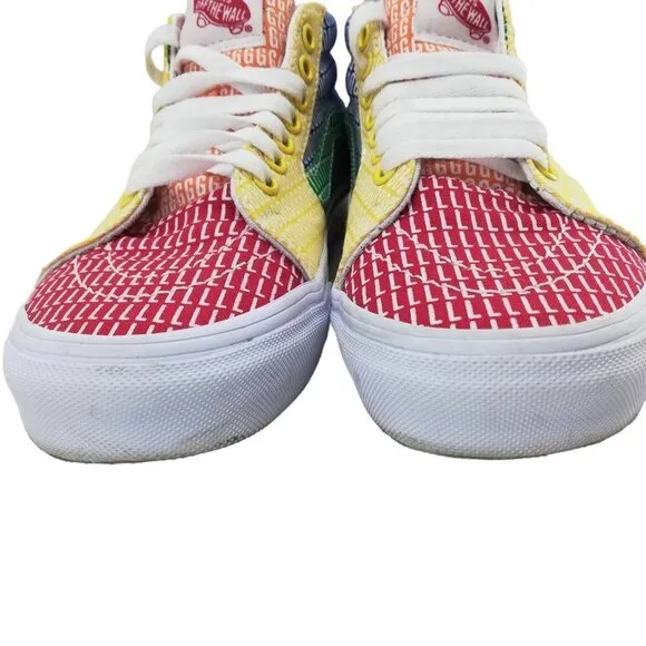 Vans Pride Rainbow LGBTQ  SK8 Mid Tennis Shoes Size 5 Mens 6.5 Womens Sneakers