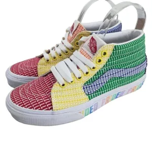 Vans Pride Rainbow LGBTQ  SK8 Mid Tennis Shoes Size 5 Mens 6.5 Womens Sneakers