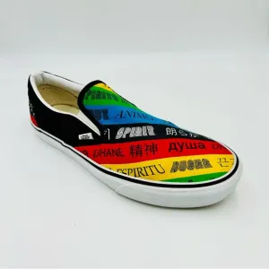 Vans shoes Spirit Classic Slip On sneakers multi color shoes men size 11