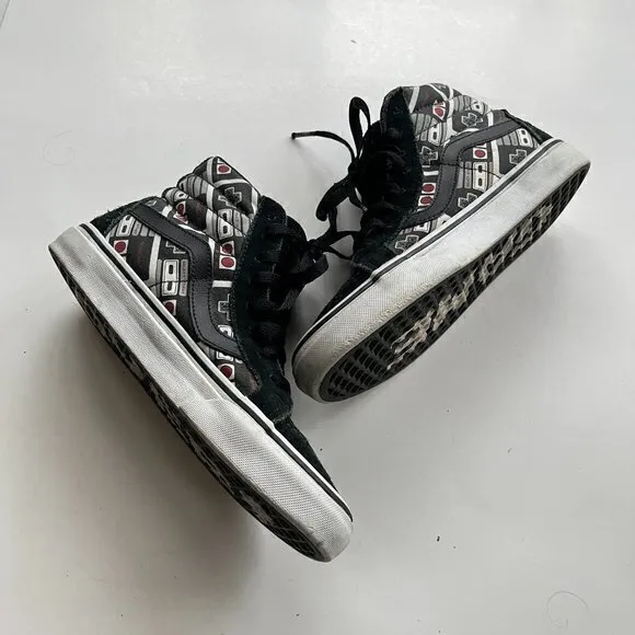 Vans Shoes Vans X Nintendo Sk8 Hi Nes Controller All Over Print Game‎ Over 5.5