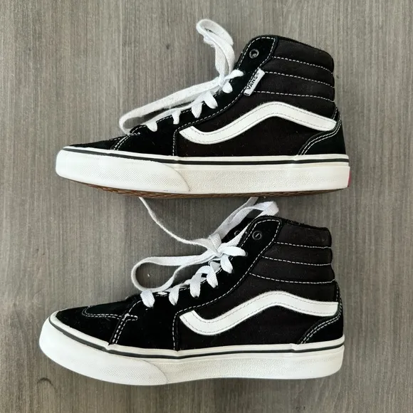 Vans Sk8-Hi black sneakers shoes size kids youth 3
