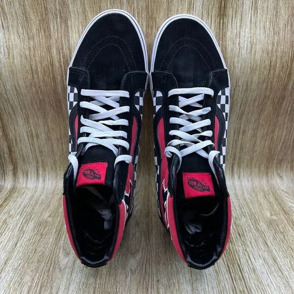 Vans Sk8-Hi Japanese Type Men's Size‎ 13 Black Red Shoes Sneakers High Top