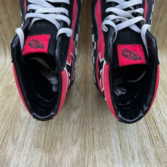 Vans Sk8-Hi Japanese Type Men's Size‎ 13 Black Red Shoes Sneakers High Top