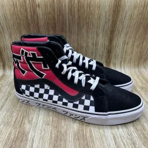 Vans Sk8-Hi Japanese Type Men's Size‎ 13 Black Red Shoes Sneakers High Top