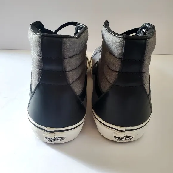 Vans Sk8-Hi Men 9,Women's Size 10.5 Gray Black Skateboarding Shoes
