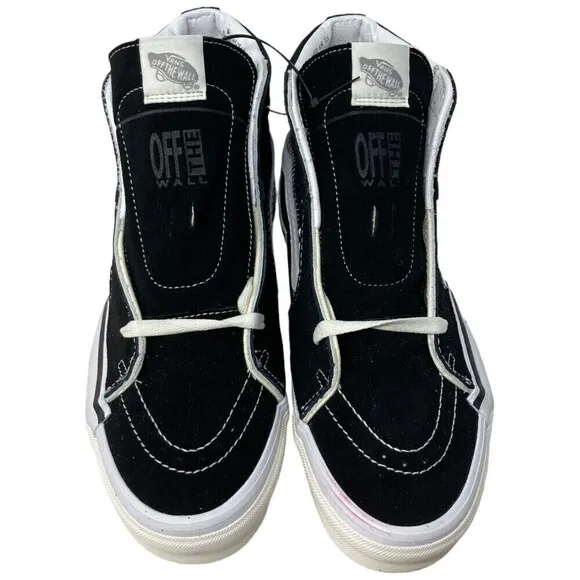 VANS SK8-Hi Reconst Men's Size 10 Black White Trainers Shoes